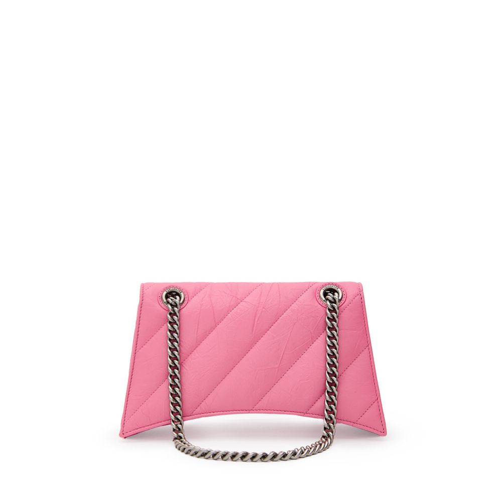 Balenciaga Pembe Deri Omuz Çantası